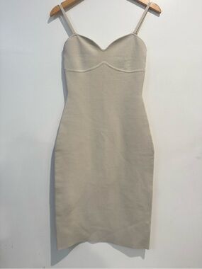 NWT Aritzia Babaton Lariat Dress size medium in matte pearl